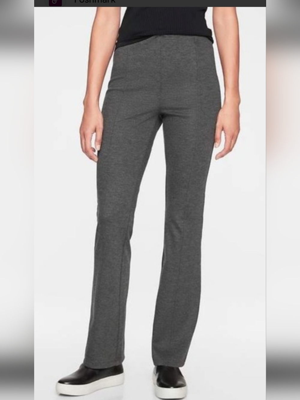 Athleta Siena wide leg pants gray womens size 6 petite NEW